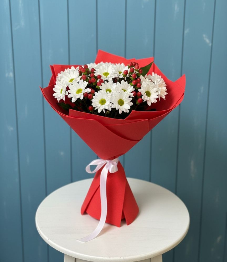 Букет цветов из: Хризантемы в Переволоцкий