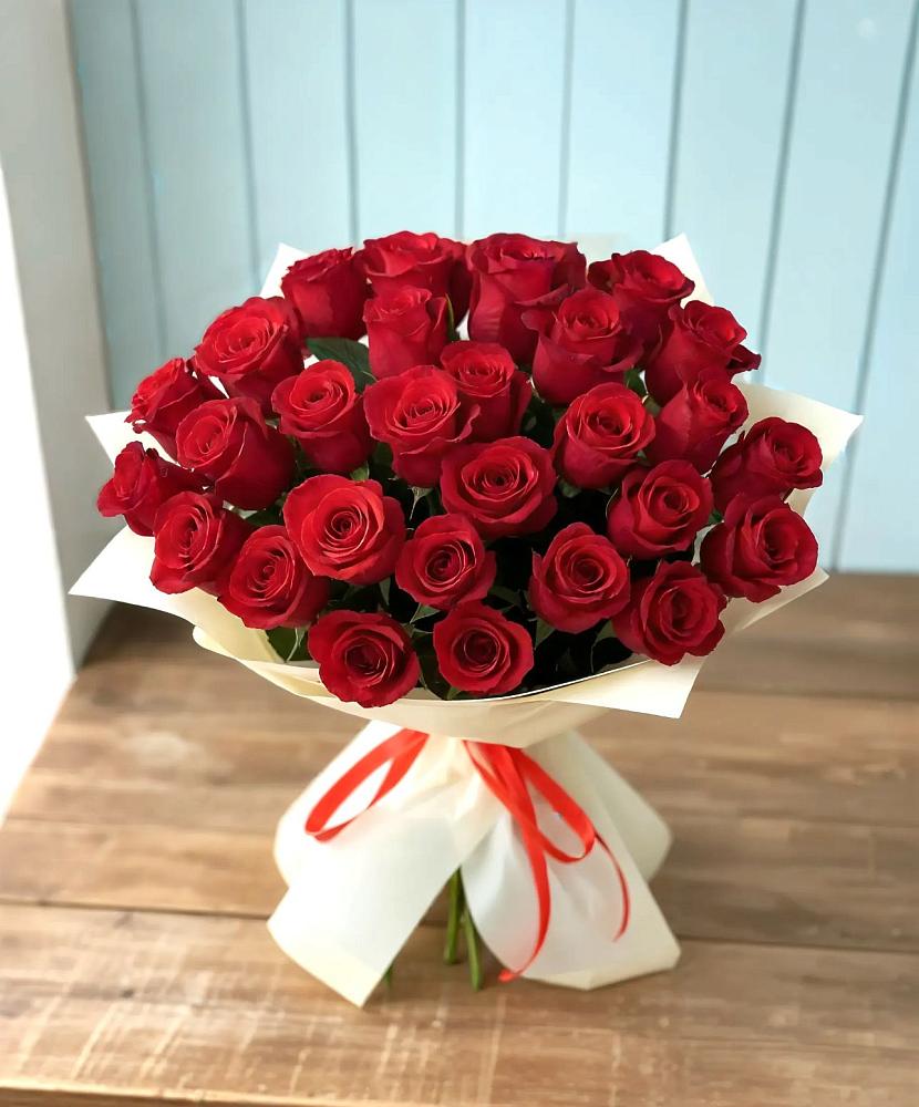 Букет 29 Красных роз в Переволоцкий