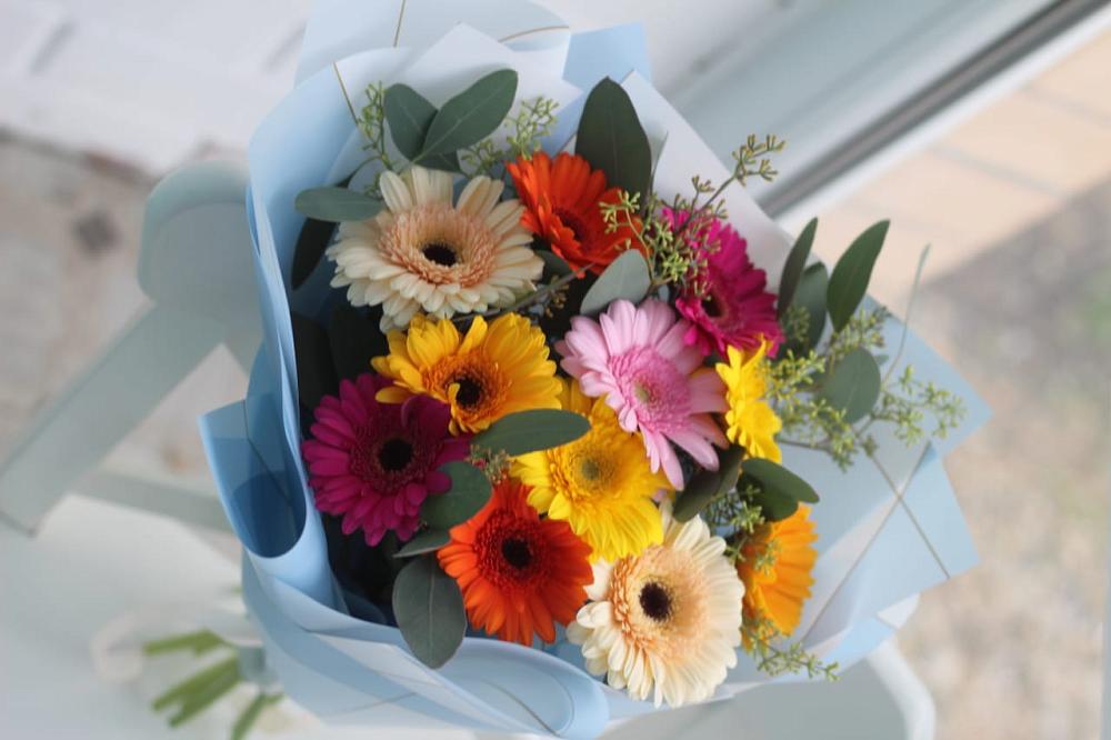 Букет цветов из: Герберы в Переволоцкий