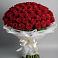 Букет 101 Красная роза Блэк Мэджик в Переволоцкий