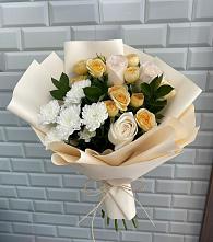 Букет цветов из:  Розы и Хризантемы в Переволоцкий