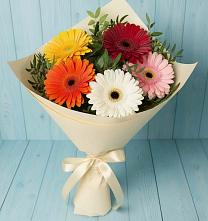 Букет цветов из:  Герберы в Переволоцкий