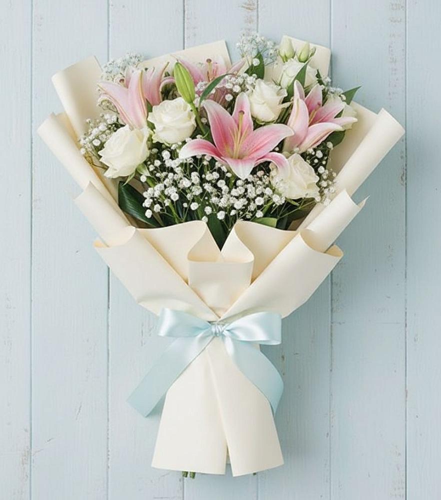 Букет цветов из: Лилии в Переволоцкий