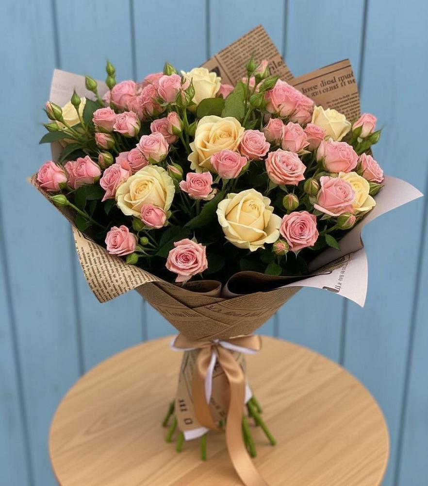 Букет цветов из: Розы в Переволоцкий