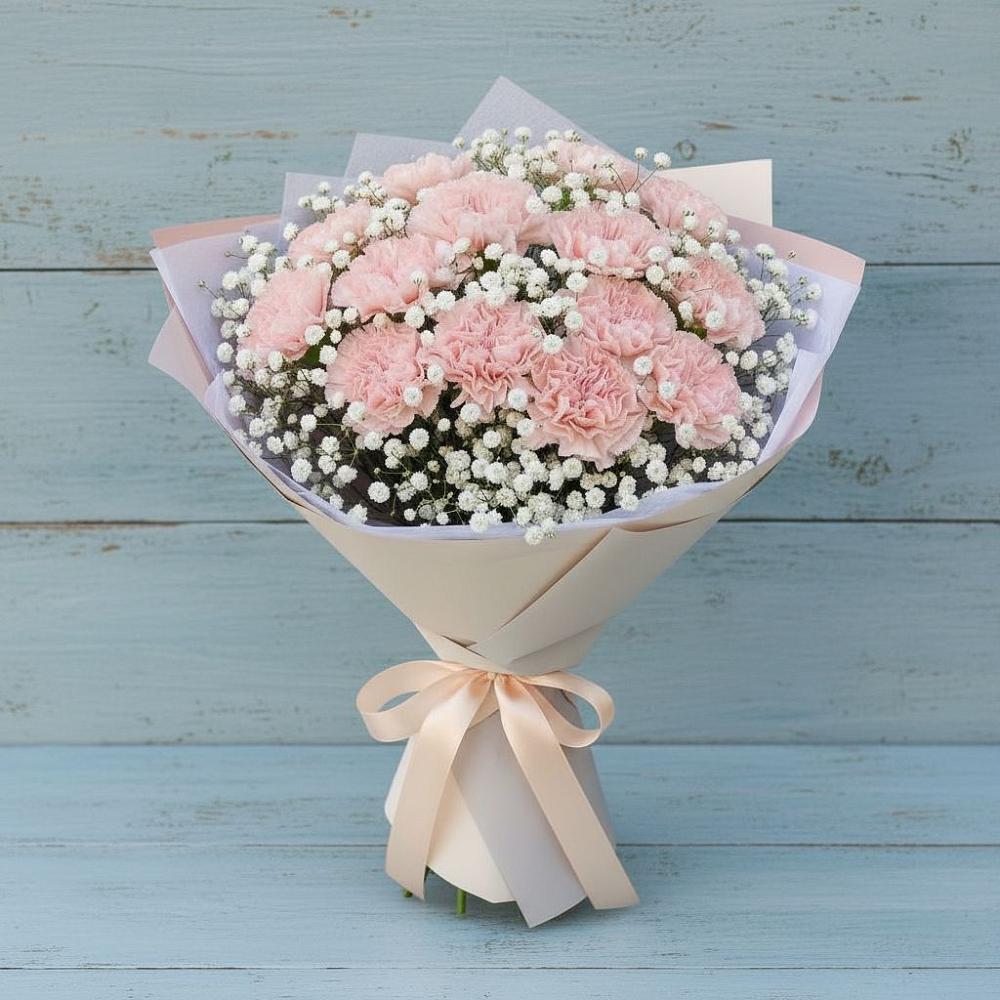 Букет цветов из: Гвоздики в Переволоцкий