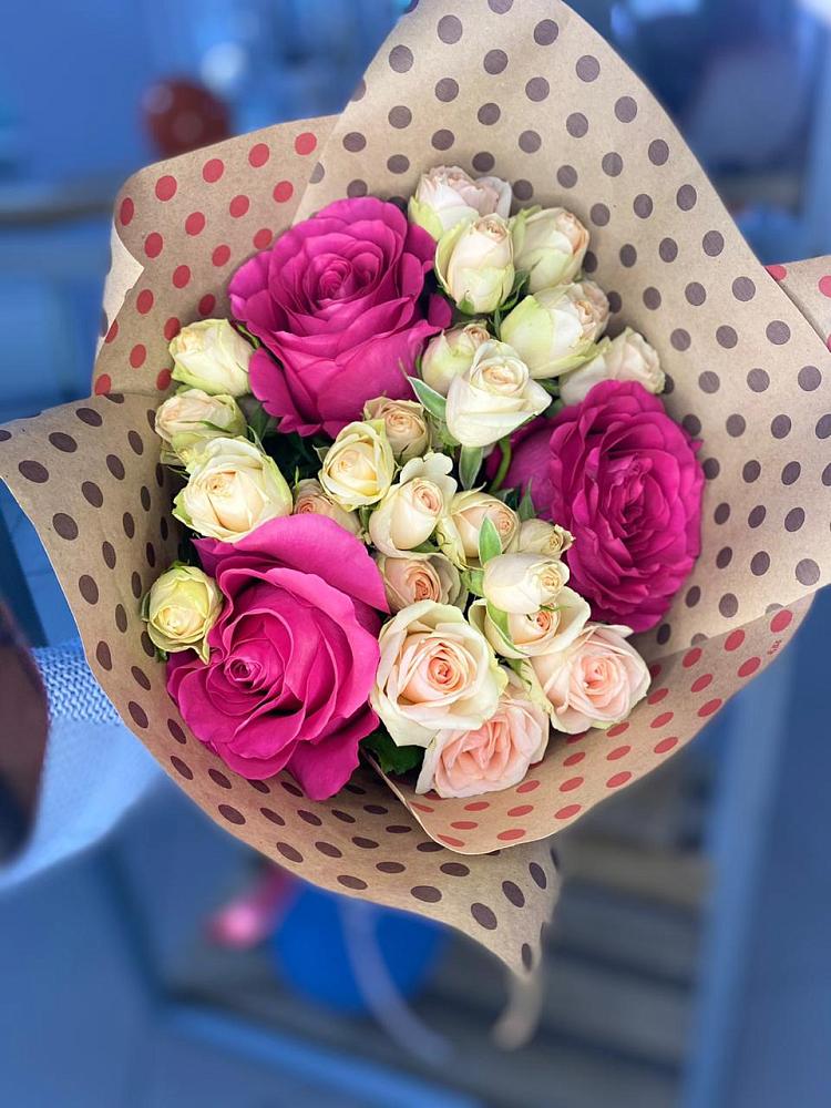 Букет цветов из: Розы в Переволоцкий