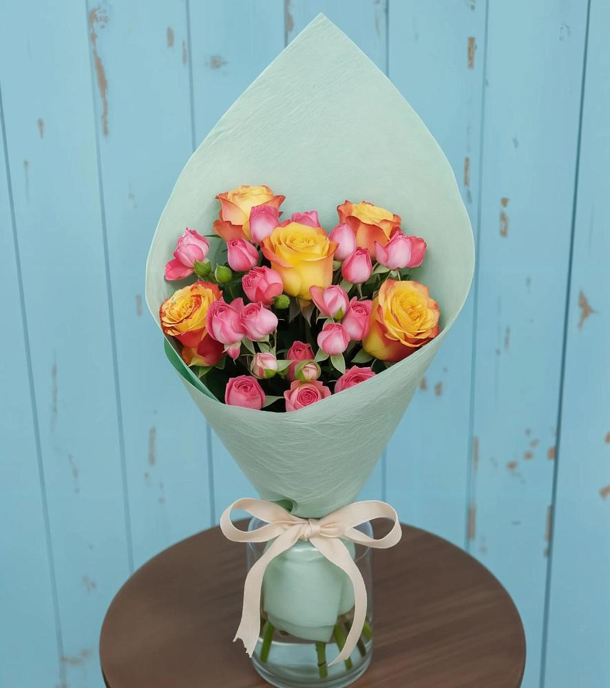 Букет цветов из: Розы в Переволоцкий