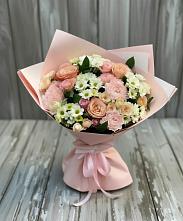 Букет цветов из:  Гвоздики, Розы и Хризантемы #REPLACE_PRED# Переволоцкий