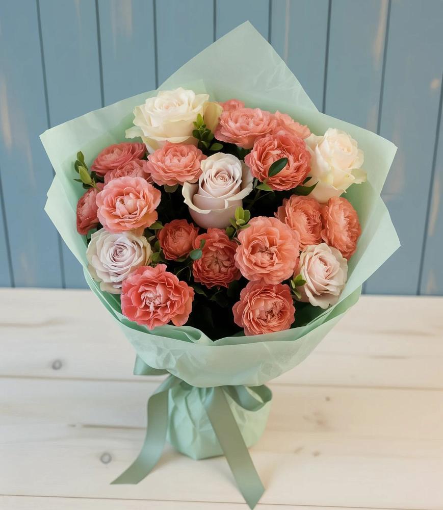 Букет цветов из: Розы в Переволоцкий