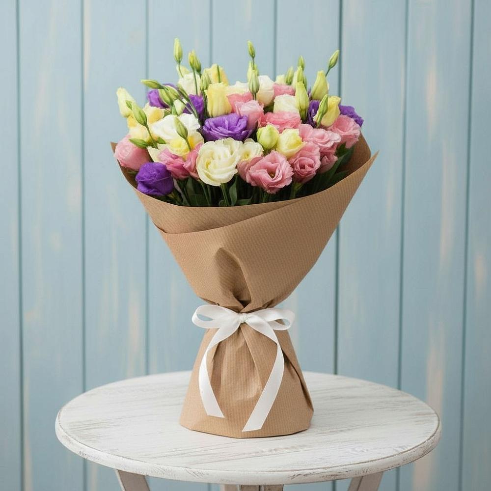 Букет цветов из: Лизиантусы в Переволоцкий