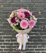 Букет цветов из:  Герберы и Хризантемы #REPLACE_PRED# Переволоцкий