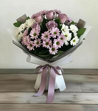 Букет цветов из:  Хризантемы и Розы #REPLACE_PRED# Переволоцкий
