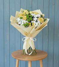 Букет цветов из:  Хризантемы и Розы #REPLACE_PRED# Переволоцкий