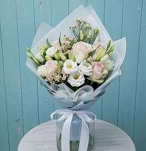 Букет цветов из:  Розы и Лизиантусы #REPLACE_PRED# Переволоцкий