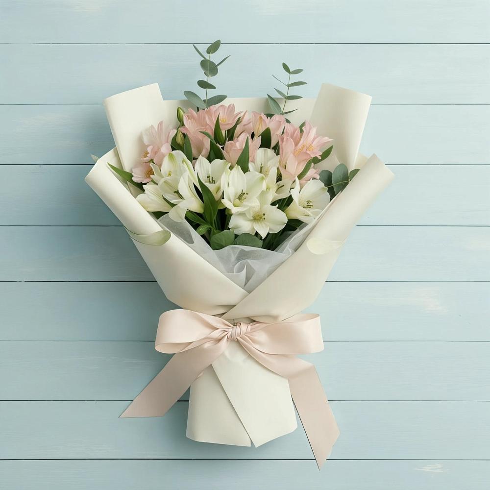 Букет цветов из: Альстромерии в Переволоцкий