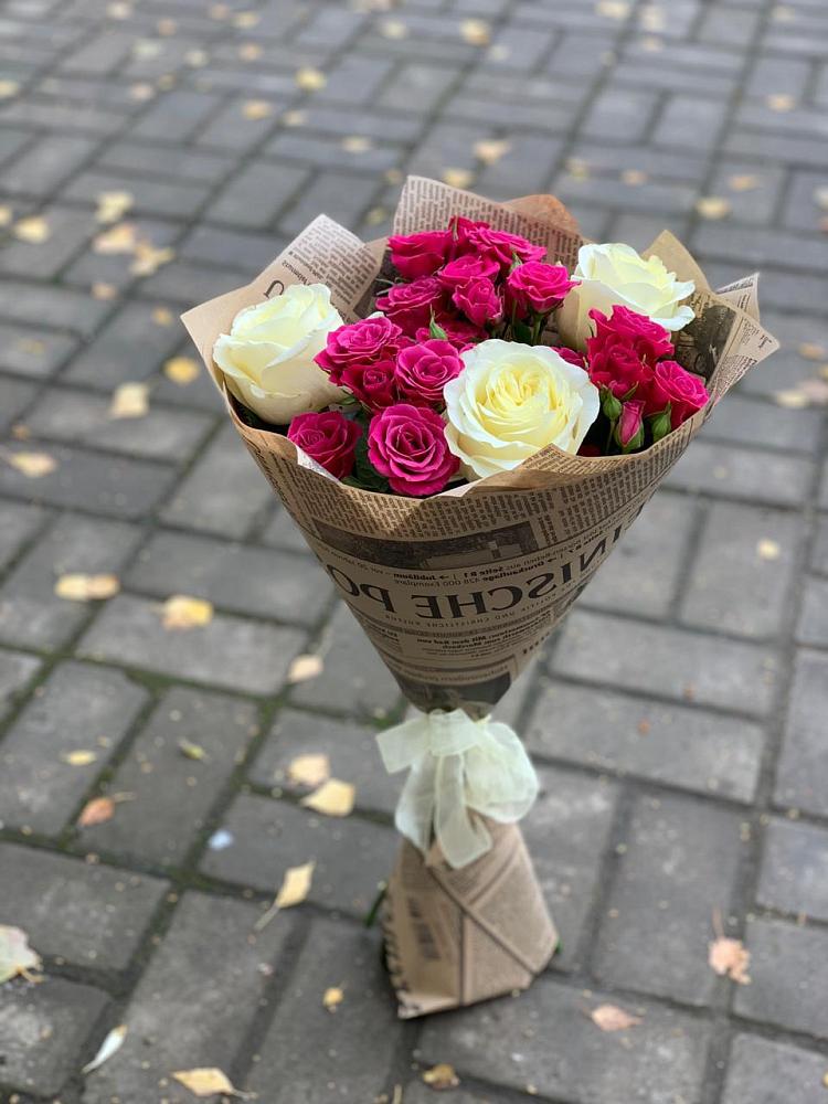Букет цветов из: Розы в Переволоцкий