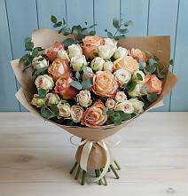 Букет цветов из:  Альстромерии и Розы в Переволоцкий
