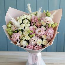 Букет цветов из:  Альстромерии и Розы в Переволоцкий